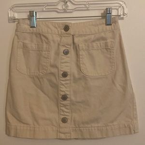 Girls tan jean skirt